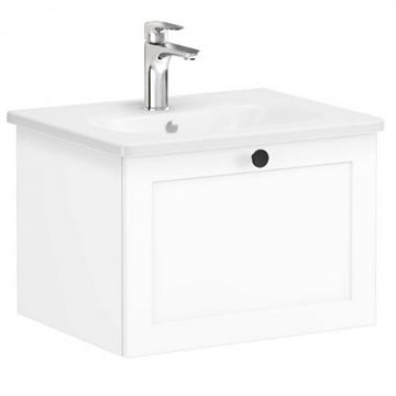 Unitate de baza lavoar baie, cu un sertar 60cm alb mat, cu rounded lavoar   chiuveta baie   68778