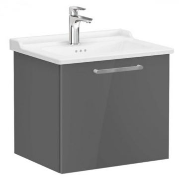 Unitate de baza lavoar baie, cu un sertar 60cm inalt gloss anthracite, cu classical lavoar   chiuveta baie   68212