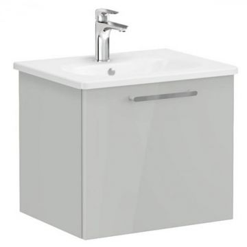 Unitate de baza lavoar baie, cu un sertar 60cm inalt gloss pearl grey, cu rounded lavoar   chiuveta baie   66419