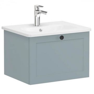 Unitate de baza lavoar baie, cu un sertar 60cm mat fijord green, cu rounded lavoar   chiuveta baie   68781