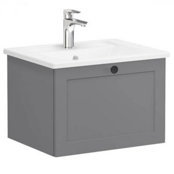 Unitate de baza lavoar baie, cu un sertar 60cm mat grey, cu angular lavoar   chiuveta baie   68773