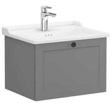 Unitate de baza lavoar baie, cu un sertar 60cm mat grey, cu classical lavoar   chiuveta baie   68787