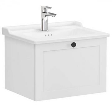 Unitate de baza lavoar baie, cu un sertar 60cm mat gri deschis, cu classical lavoar   chiuveta baie   68786