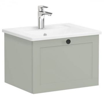 Unitate de baza lavoar baie, cu un sertar 60cm mat retro green, cu angular lavoar   chiuveta baie   68777