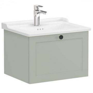 Unitate de baza lavoar baie, cu un sertar 60cm mat retro green, cu classical lavoar   chiuveta baie   68791