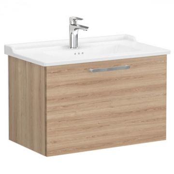 Unitate de baza lavoar baie, cu un sertar 80cm, natural oak, cu classical lavoar   chiuveta baie   68235