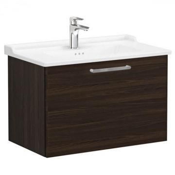 Unitate de baza lavoar baie, cu un sertar 80cm, walnut, cu classical lavoar   chiuveta baie   68236