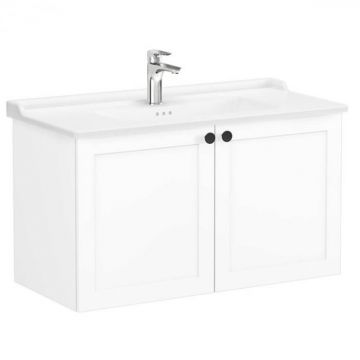 Unitate de baza lavoar baie, cu usi 100cm, alb mat, cu classical lavoar   chiuveta baie   68743