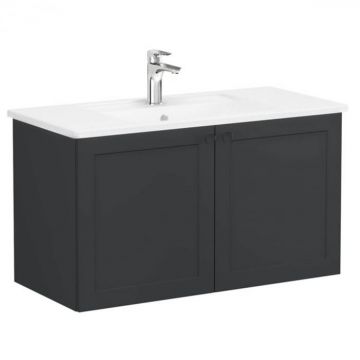 Unitate de baza lavoar baie, cu usi 100cm, mat graphite, cu angular lavoar   chiuveta baie   68733