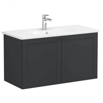 Unitate de baza lavoar baie, cu usi 100cm, mat graphite, cu rounded lavoar   chiuveta baie   68740