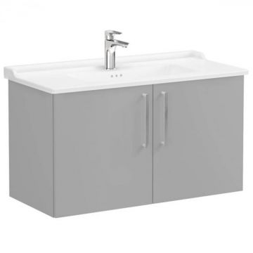 Unitate de baza lavoar baie, cu usi 100cm, mat rock grey, cu classical lavoar   chiuveta baie   68178