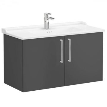 Unitate de baza lavoar baie, cu usi 100cm, mat storm grey, cu classical lavoar   chiuveta baie   68179