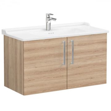 Unitate de baza lavoar baie, cu usi 100cm, natural oak, cu classical lavoar   chiuveta baie   68181