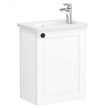 Unitate de baza lavoar baie, cu usi, 45cm, compact, cu dreapta orificiu pentru baterie, alb mat, cu rounded lavoar   chiuveta baie dreapta   68624