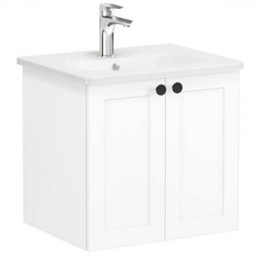 Unitate de baza lavoar baie, cu usi 60cm alb mat, cu rounded lavoar   chiuveta baie   68694