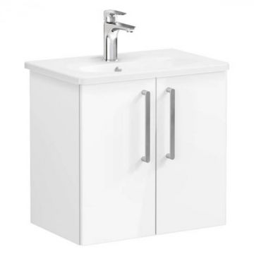 Unitate de baza lavoar baie, cu usi 60cm compact, inalt gloss alb, cu rounded lavoar   chiuveta baie   66367