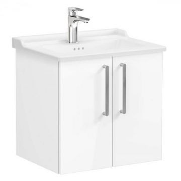 Unitate de baza lavoar baie, cu usi 60cm inalt gloss alb, cu classical lavoar   chiuveta baie   68138