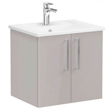 Unitate de baza lavoar baie, cu usi 60cm inalt gloss sahara beige, cu angular lavoar   chiuveta baie   66356