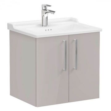 Unitate de baza lavoar baie, cu usi 60cm inalt gloss sahara beige, cu classical lavoar   chiuveta baie   68141