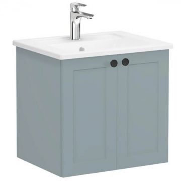 Unitate de baza lavoar baie, cu usi 60cm mat fijord green, cu angular lavoar   chiuveta baie   68690