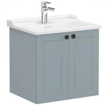 Unitate de baza lavoar baie, cu usi 60cm mat fijord green, cu classical lavoar   chiuveta baie   68704