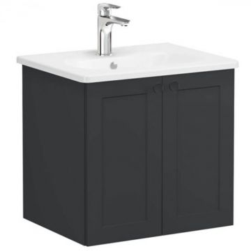 Unitate de baza lavoar baie, cu usi 60cm mat graphite, cu rounded lavoar   chiuveta baie   68698