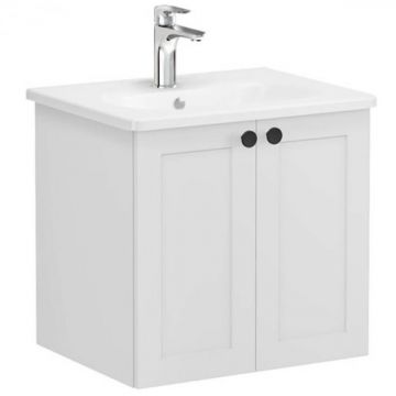 Unitate de baza lavoar baie, cu usi 60cm mat gri deschis, cu rounded lavoar   chiuveta baie   68695