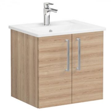 Unitate de baza lavoar baie, cu usi 60cm natural oak, cu angular lavoar   chiuveta baie   66350
