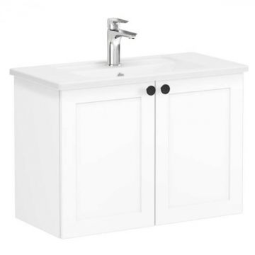 Unitate de baza lavoar baie, cu usi 80cm, compact, alb mat, cu angular lavoar   chiuveta baie   68645