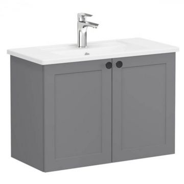 Unitate de baza lavoar baie, cu usi 80cm, compact, mat grey, cu angular lavoar   chiuveta baie   68647