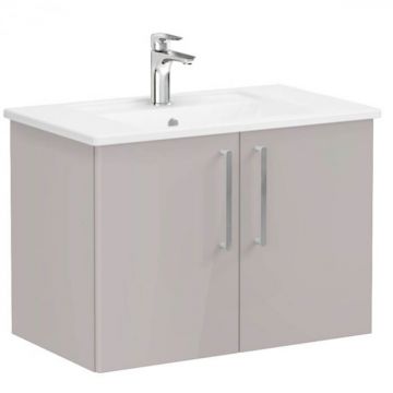 Unitate de baza lavoar baie, cu usi 80cm, inalt gloss sahara beige, cu angular lavoar   chiuveta baie   66392