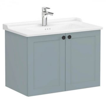 Unitate de baza lavoar baie, cu usi 80cm, mat fijord green, cu classical lavoar   chiuveta baie   68725