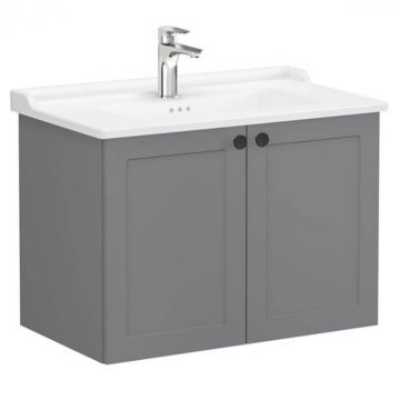Unitate de baza lavoar baie, cu usi 80cm, mat grey, cu classical lavoar   chiuveta baie   68724