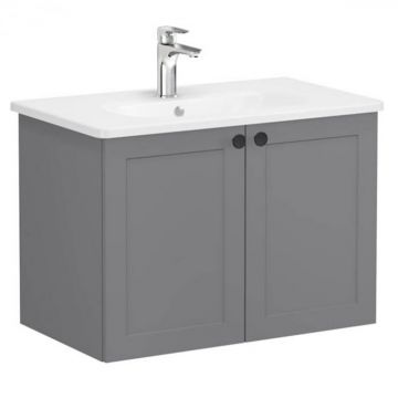 Unitate de baza lavoar baie, cu usi 80cm, mat grey, cu rounded lavoar   chiuveta baie   68717