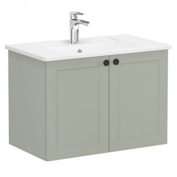 Unitate de baza lavoar baie, cu usi 80cm, mat retro green, cu angular lavoar   chiuveta baie   68714