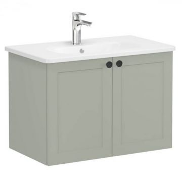 Unitate de baza lavoar baie, cu usi 80cm, mat retro green, cu rounded lavoar   chiuveta baie   68721