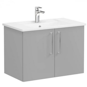 Unitate de baza lavoar baie, cu usi 80cm, mat rock grey, cu angular lavoar   chiuveta baie   68148