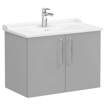 Unitate de baza lavoar baie, cu usi 80cm, mat rock grey, cu classical lavoar   chiuveta baie   68160