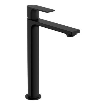 Baterie de lavoar, Hansgrohe, Rebris E 240, CoolStart, cu ventil pop-up, negru mat