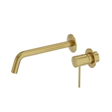 Baterie încastrată pentru lavoar LaVita, Verdi, corp încastrat inclus, brushed gold