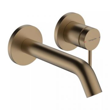 Baterie lavoar Hansgrohe Tecturis S incastrata, pipa 175 mm, bronz periat - Culoare Bronze