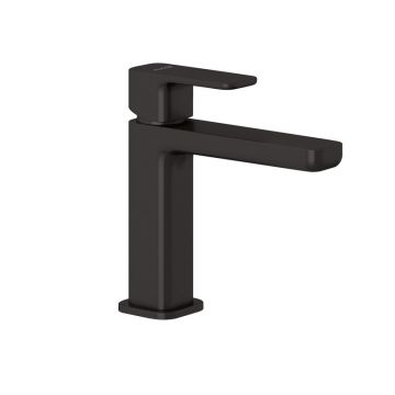 Baterie lavoar Kludi, Renon 110, cu ventil click-clack, negru mat