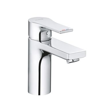 Baterie lavoar, Kludi, Zenta SL 100, cu ventil Push-Open, crom