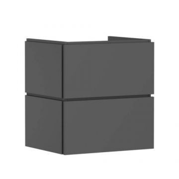Baza mobilier Hansgrohe Xilesa E cu 2 sertare PushOpen, gri mat - Dimensiune 58cm
