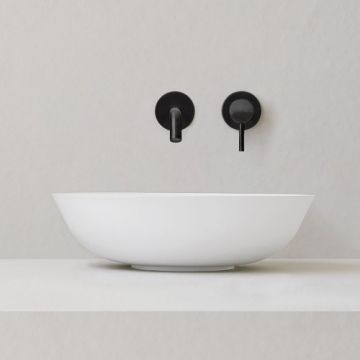 Lavoar pe blat Sanycces Bol, alb mat - Dimensiune 41x12 cm