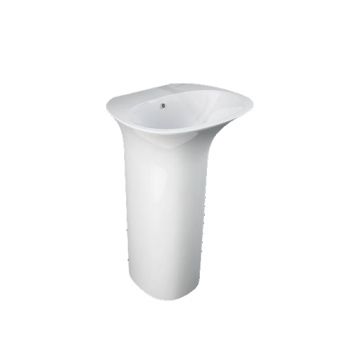 Lavoar stativ Rak, Sensation, fara orificiu pentru baterie, alb, 55 x 46 cm