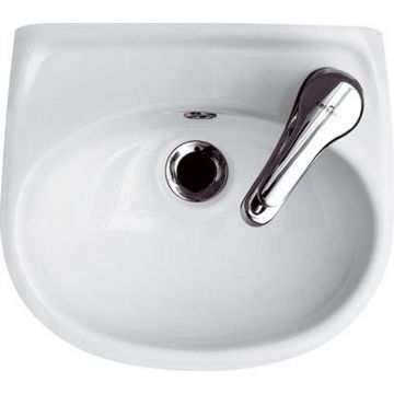 Lavoar suspendat alb 35 cm, asimetric, Cersanit Roma