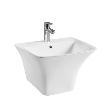 Lavoar suspendat BTW, Fluminia, Menad New, 53 cm, alb