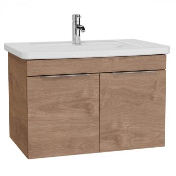 Quadrum Unitate de baza lavoar baie 80cm, cu usi, auriuen oak   62543