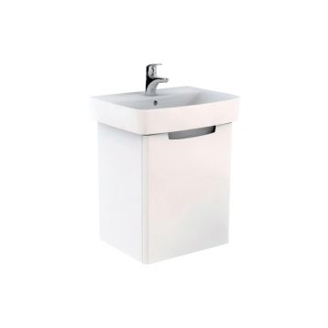 Set mobilier suspendat si lavoar Kolo Geberit Group, Rekord, 60 cm, alb